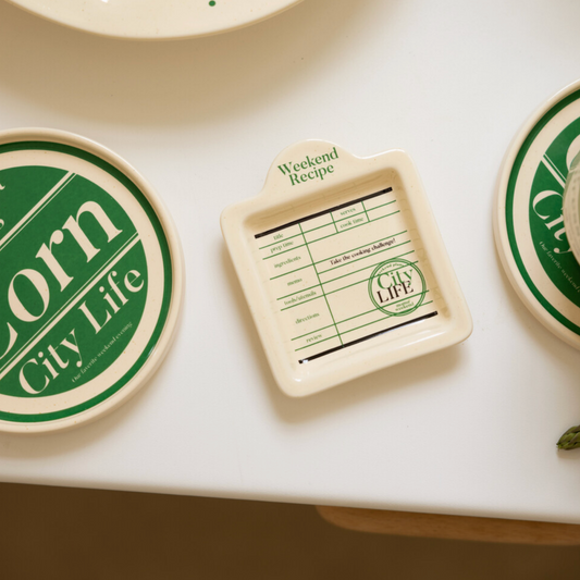 ｜momur｜ ｜weekend 6｜ Recipe Mini Plate (Butter/ Ivory)