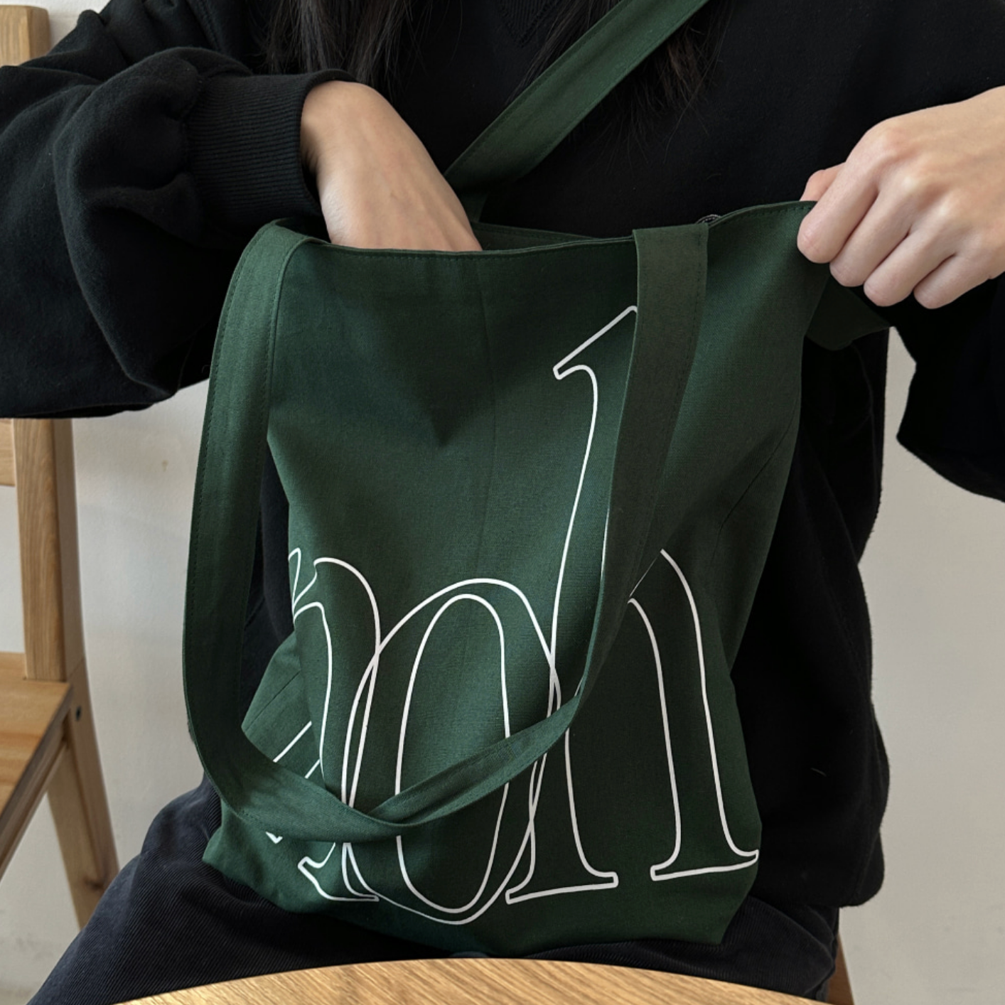 ｜noh｜ Color Bag (Green/ Black)
