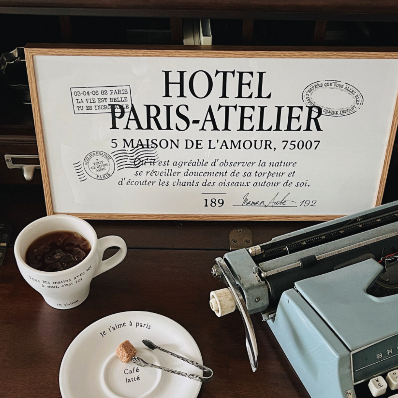 ｜MAMANAUBE｜ HOTEL PARIS-ATELIER Vintage Poster