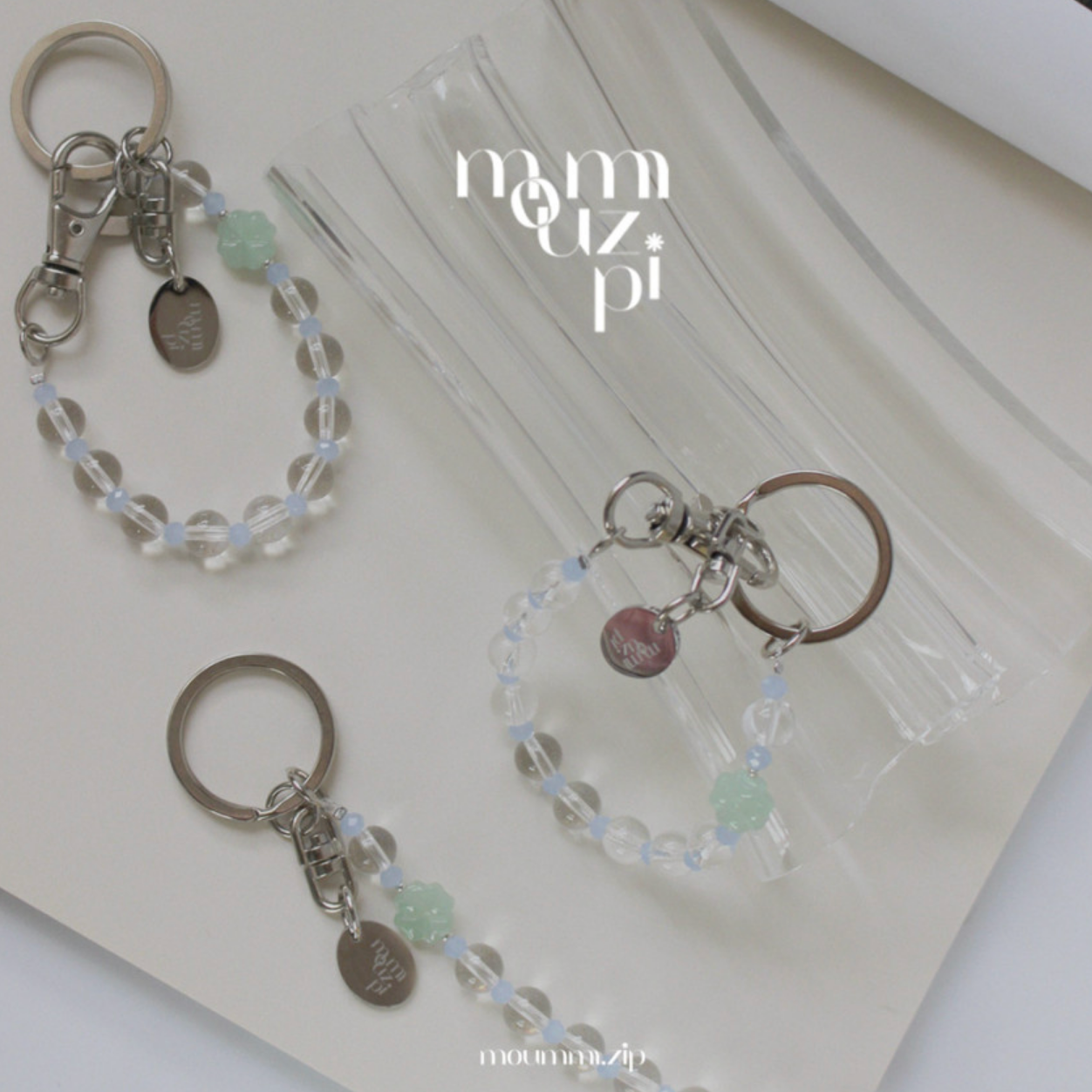 ｜moumm.zip:｜ Lucky Wish Clover Keyring