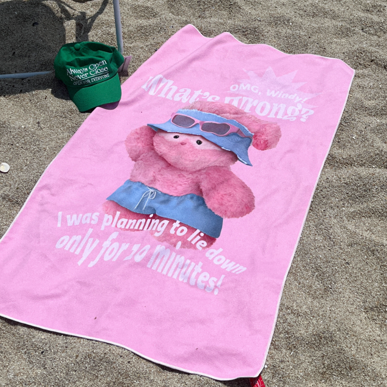 ｜THENINEMALL｜ Tanning Windy Beach Towel