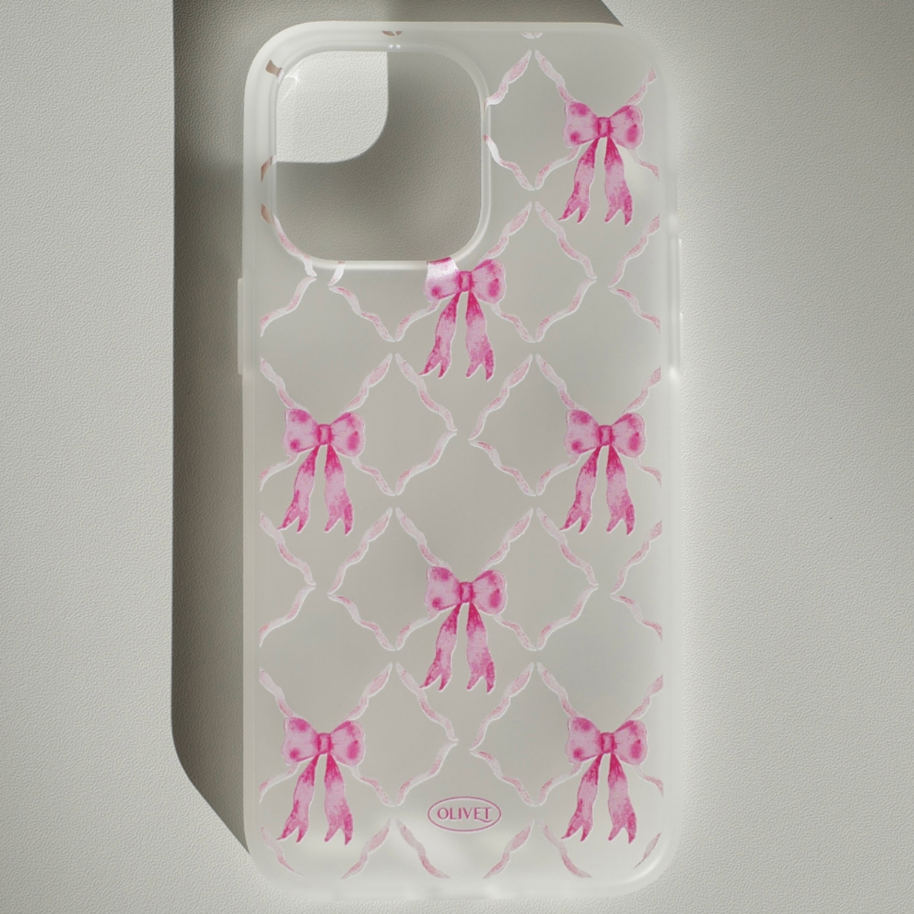 ｜OLIVET｜ Ribbon Drawing Phone Case