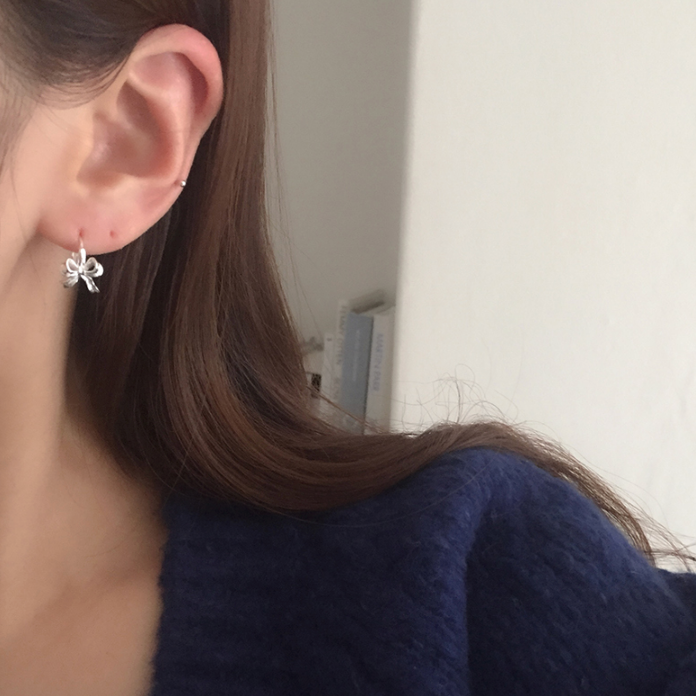 ｜moat｜ Point Ribbon Onetouch (silver925)