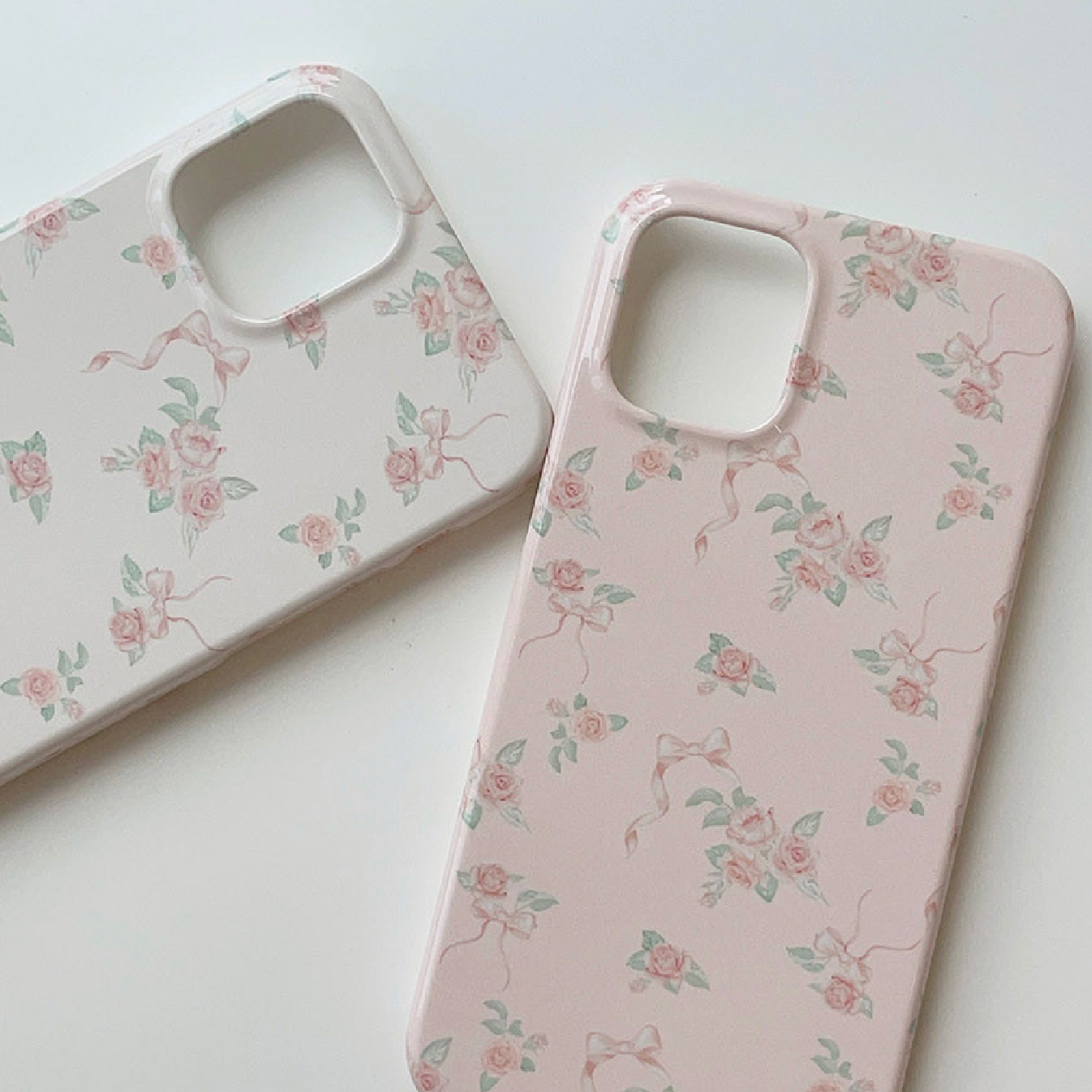 ｜Romantic Mood｜ Ribbon Collection Glossy Hard Case