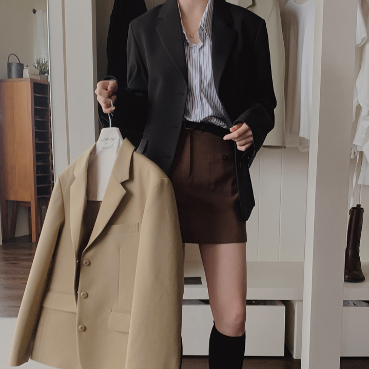 ｜SLOWAND｜ # SLOWMADE Premium Solid Single Jacket (PRE-ORDER)