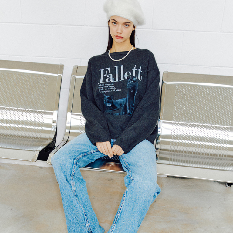 ｜Fallett｜ Deuce Nero Long Sleeve Knit