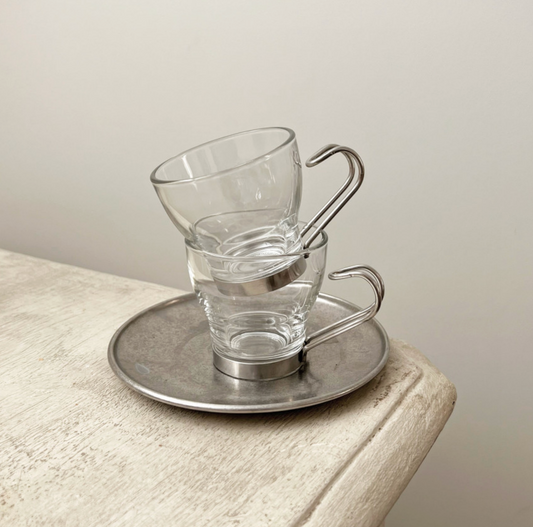 ｜Bracket Table｜ Stainless Steel Handle Espresso Cup