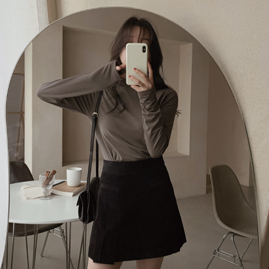 ｜SLOWAND｜ # SLOWMADE Napping Turtleneck T-shirt