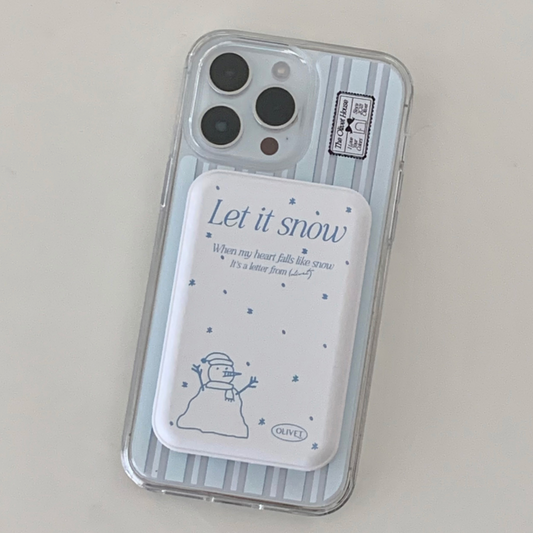 ｜OLIVET｜ Olivet House Stripe Magsafe Case (Blue)