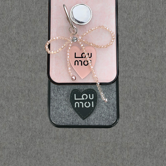 ｜Loumoi｜ Loumoi Keyring Tok - Pink Ribbon (PRE-ORDER)