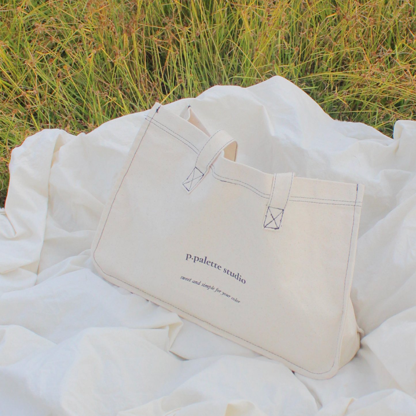 ｜p.palette｜ Stitch Ribbon Bag