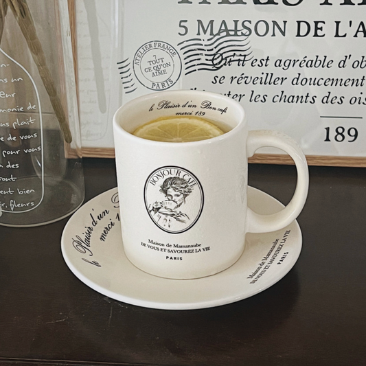 ｜MAMANAUBE｜ Merci 189 Lettering Mug 350ml