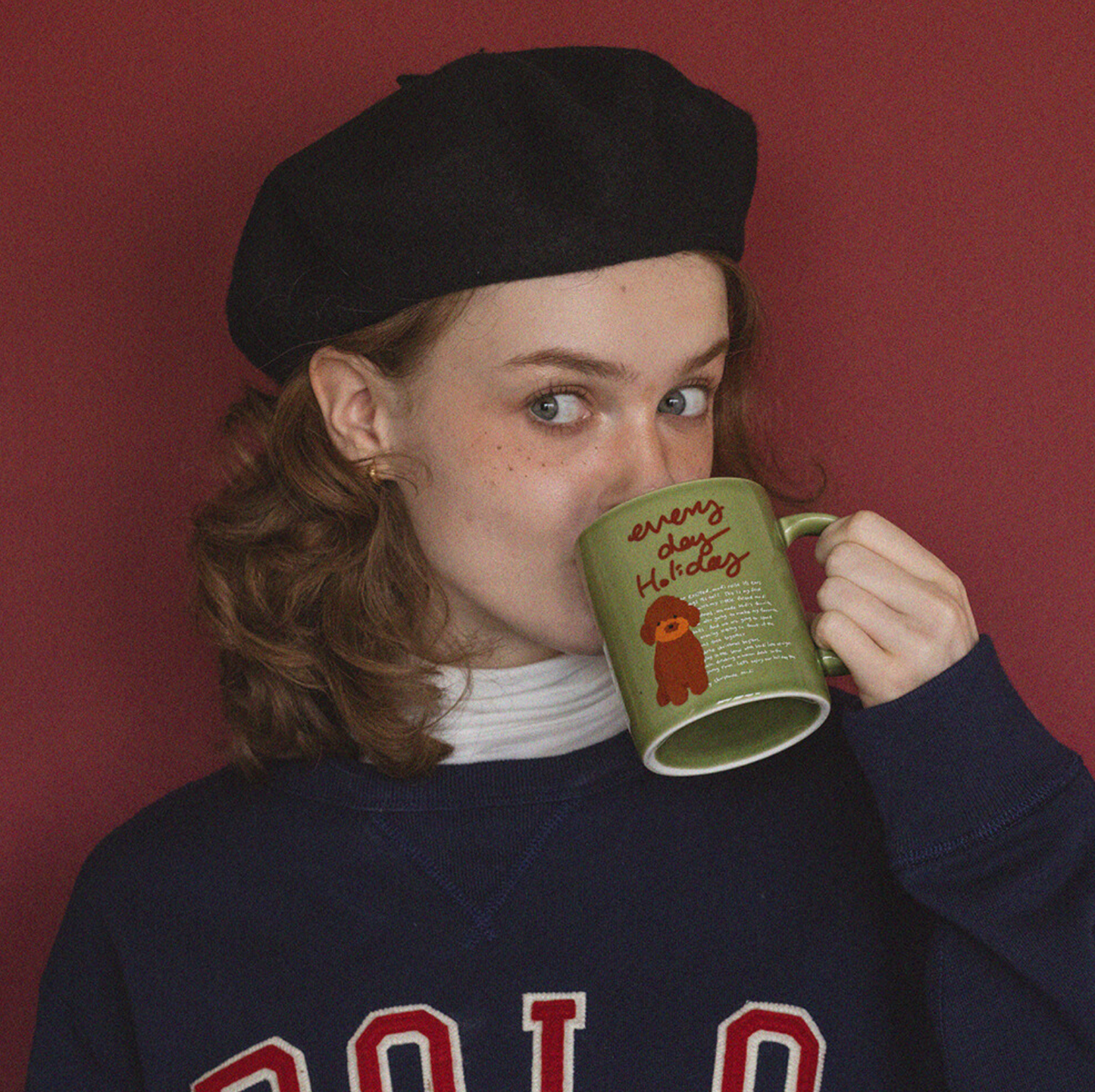 ｜momur｜ ｜weekend 7｜ Holiday mug (Broccoli) 400ml