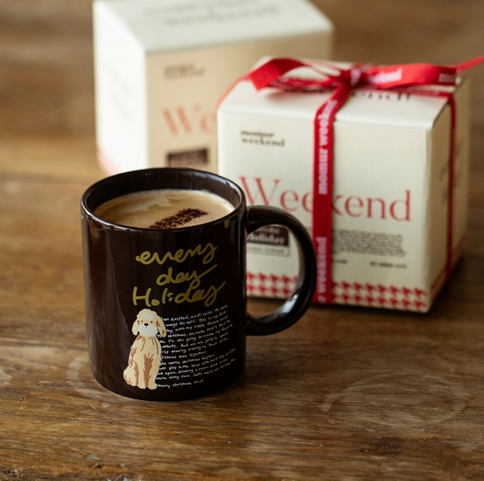 ｜momur｜ ｜weekend 7｜ Holiday mug (Choco) 400ml
