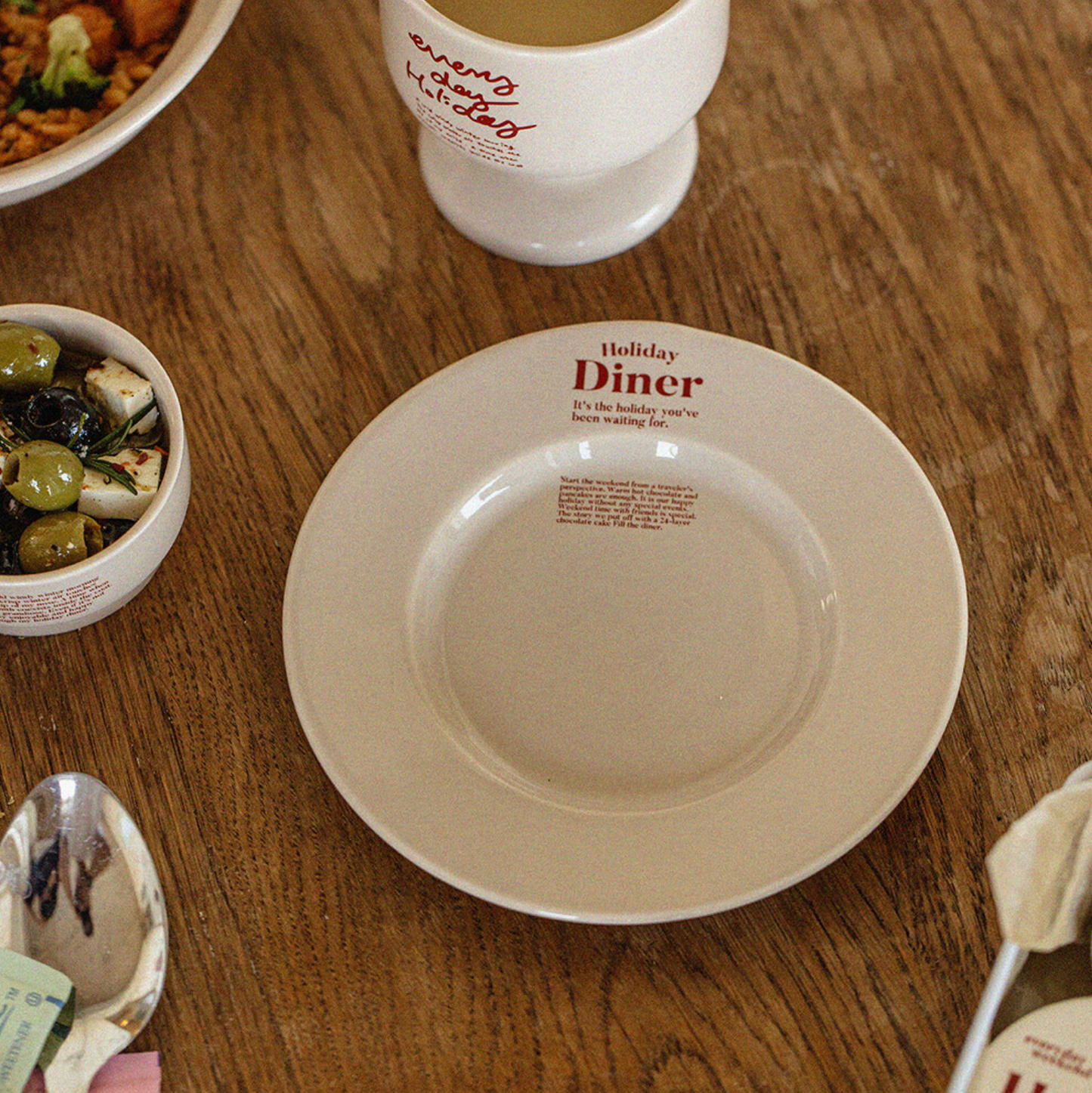 ｜momur｜ ｜weekend 7｜ Diner Saucer Plate (Beige)