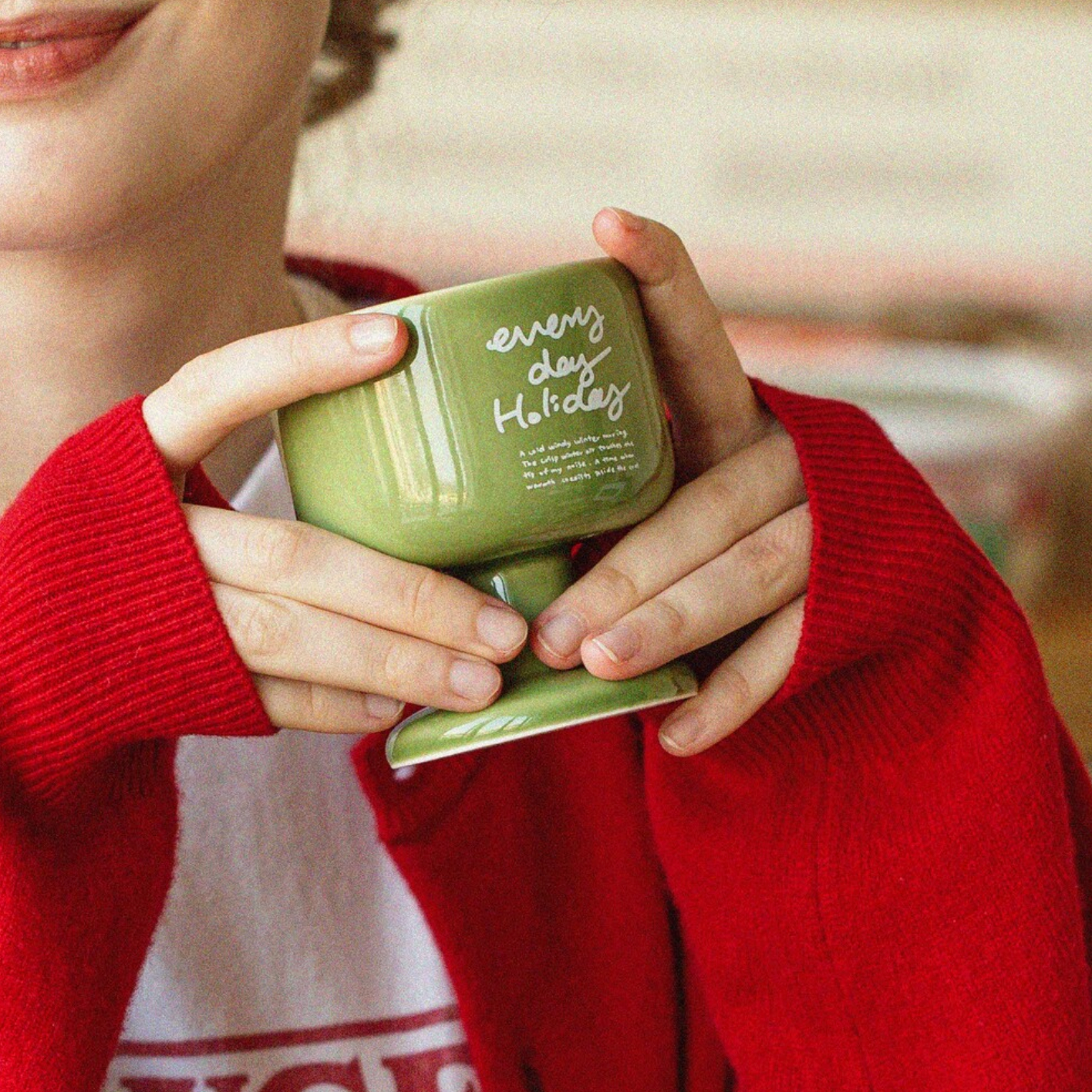 ｜momur｜ ｜weekend 7｜ Diner Wine Cup (Broccoli) 225ml