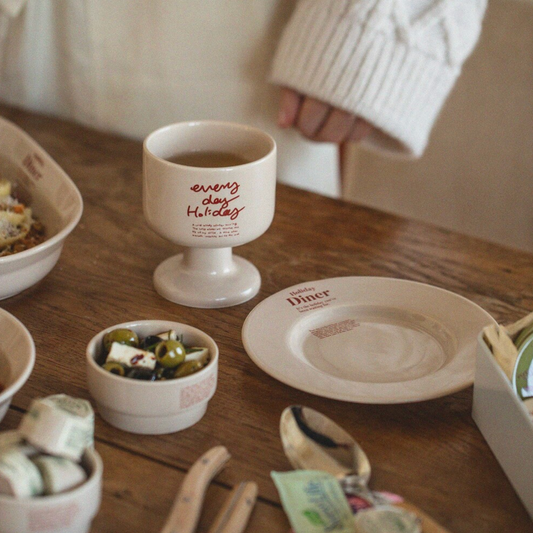 ｜momur｜ ｜weekend 7｜ Diner Wine Cup (Beige) 225ml