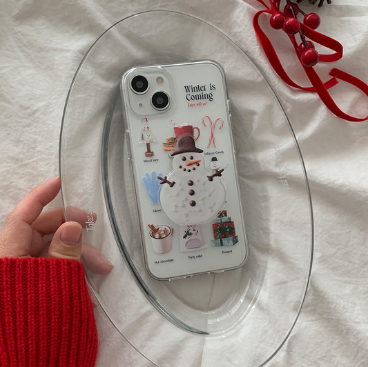 ｜Mademoment｜ Winter Collection Design Clear Phone Case (3 Types)
