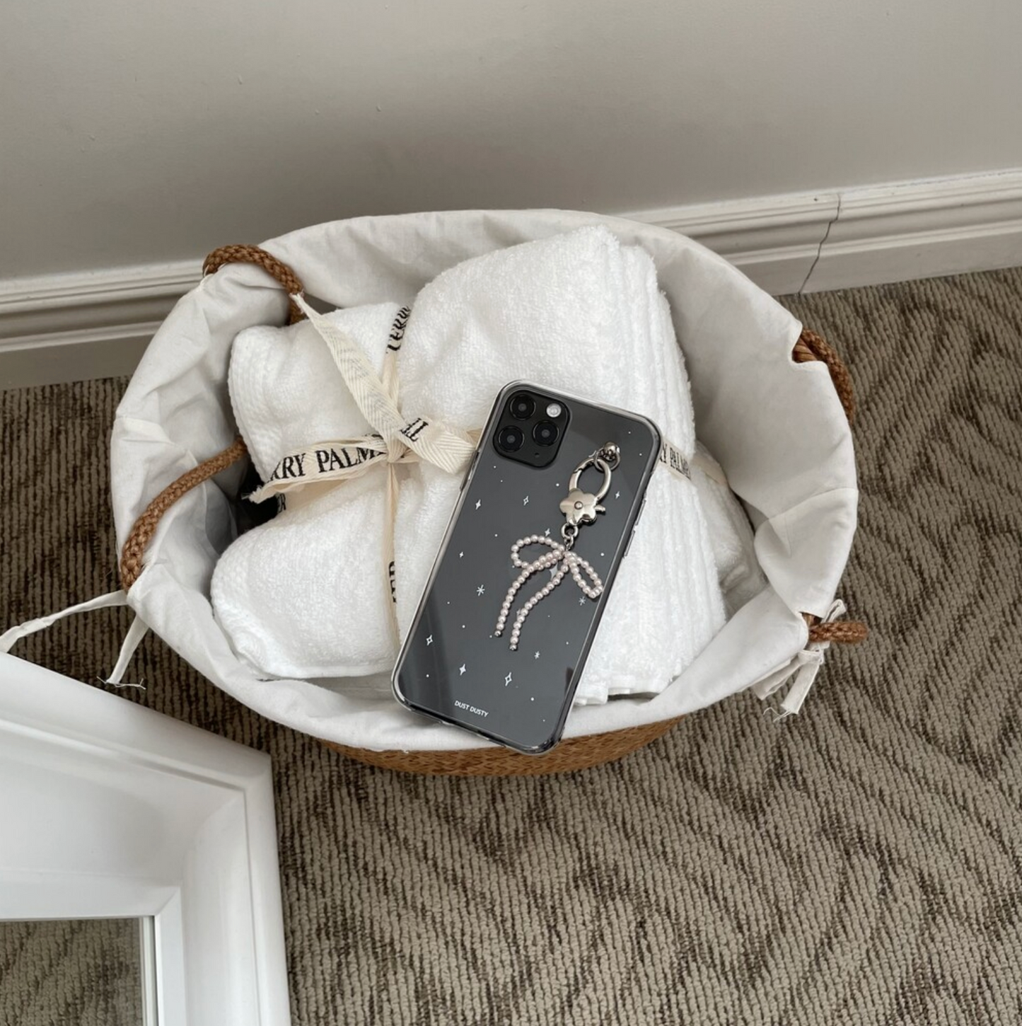 ｜dust dusty｜ Beads Ribbon Keyring