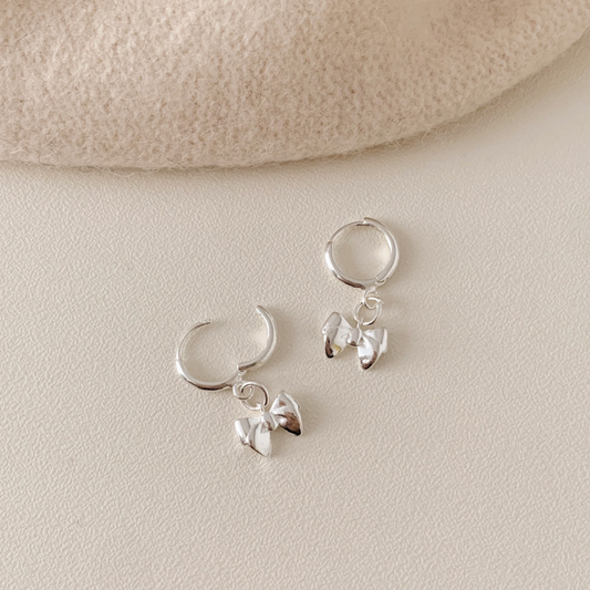 ｜SOYE PI-NE｜ Ribbon One Touch Ring Earrings