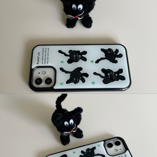 ｜two paw yard.｜ Rudolf Cat Epoxy Phone Case