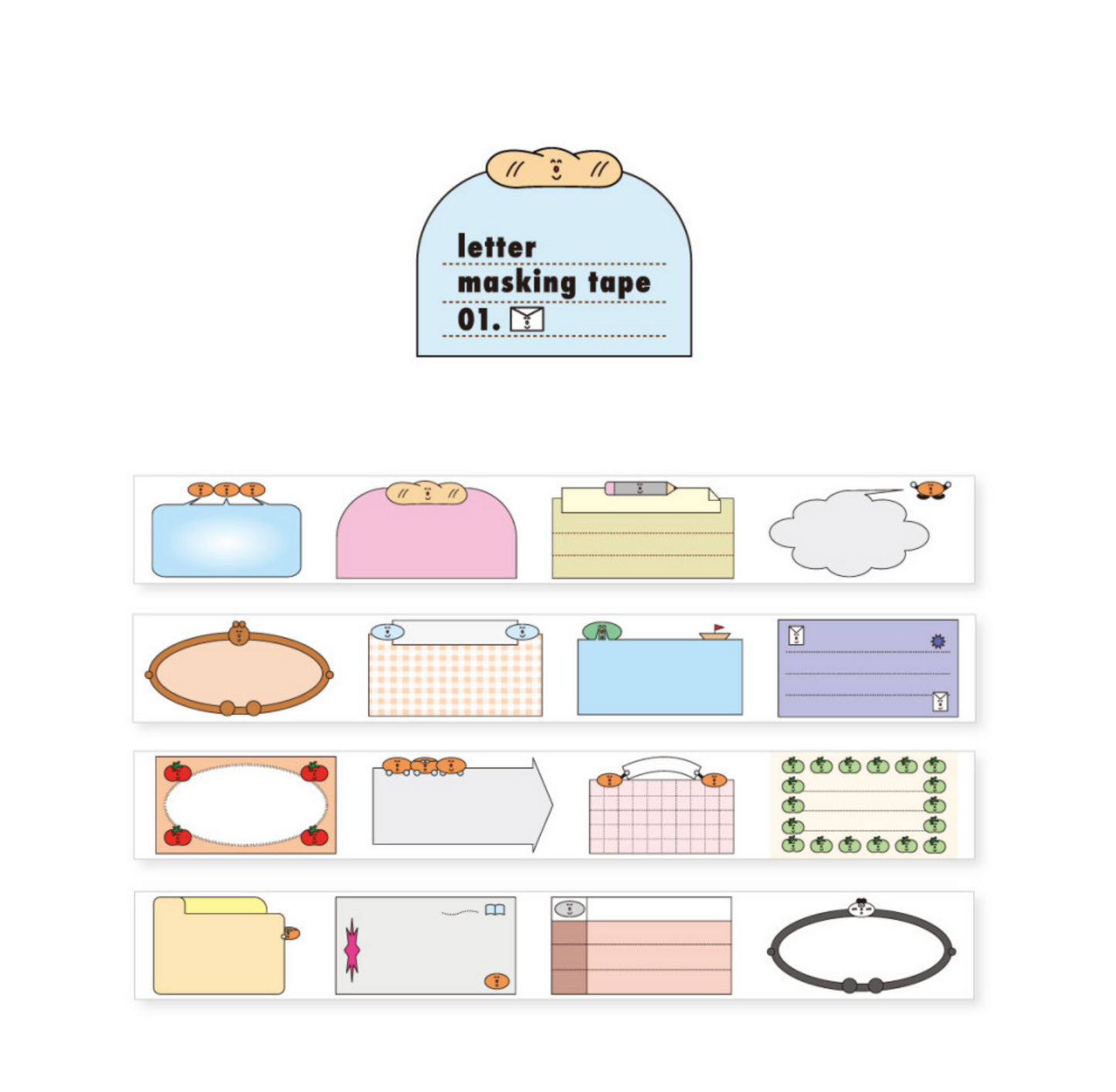 ｜HAND IN GLOVE｜ Letter Masking Tape 01