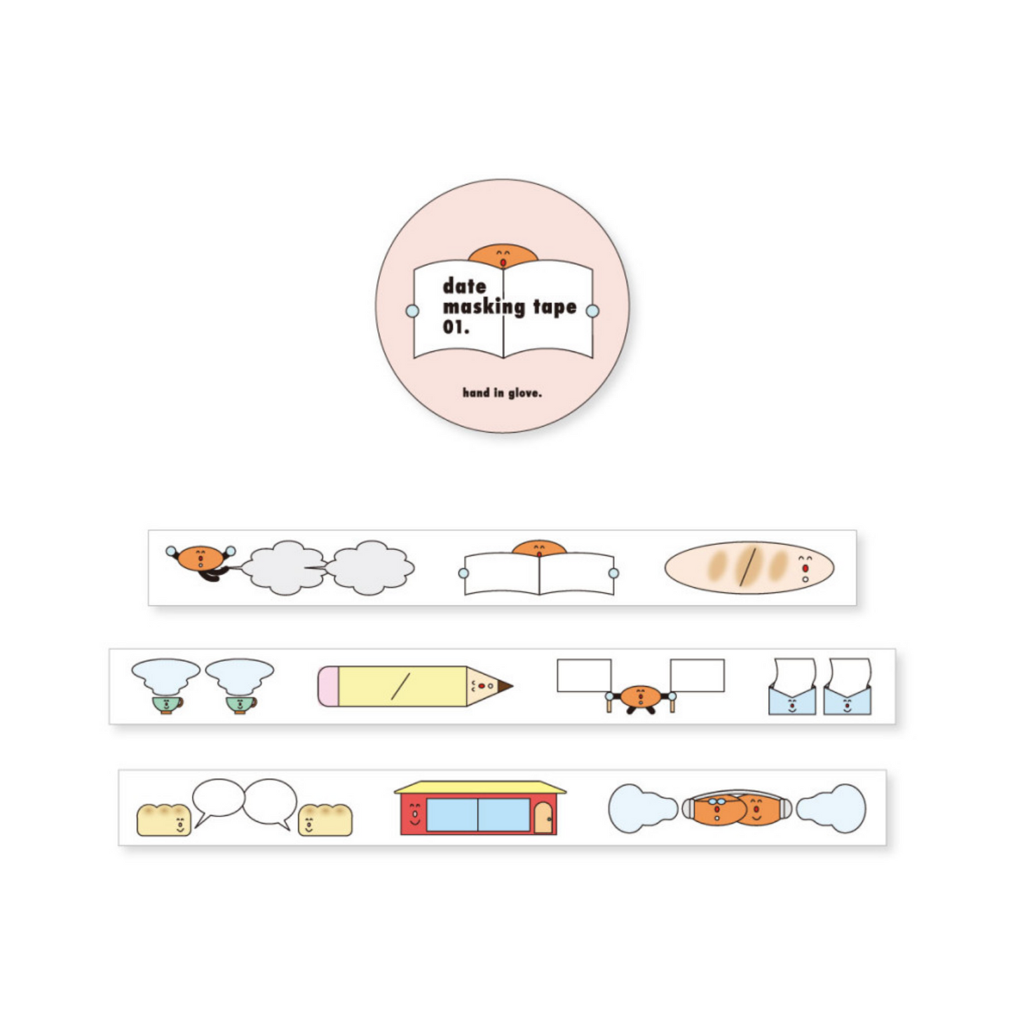 ｜HAND IN GLOVE｜ Date Masking Tape 01