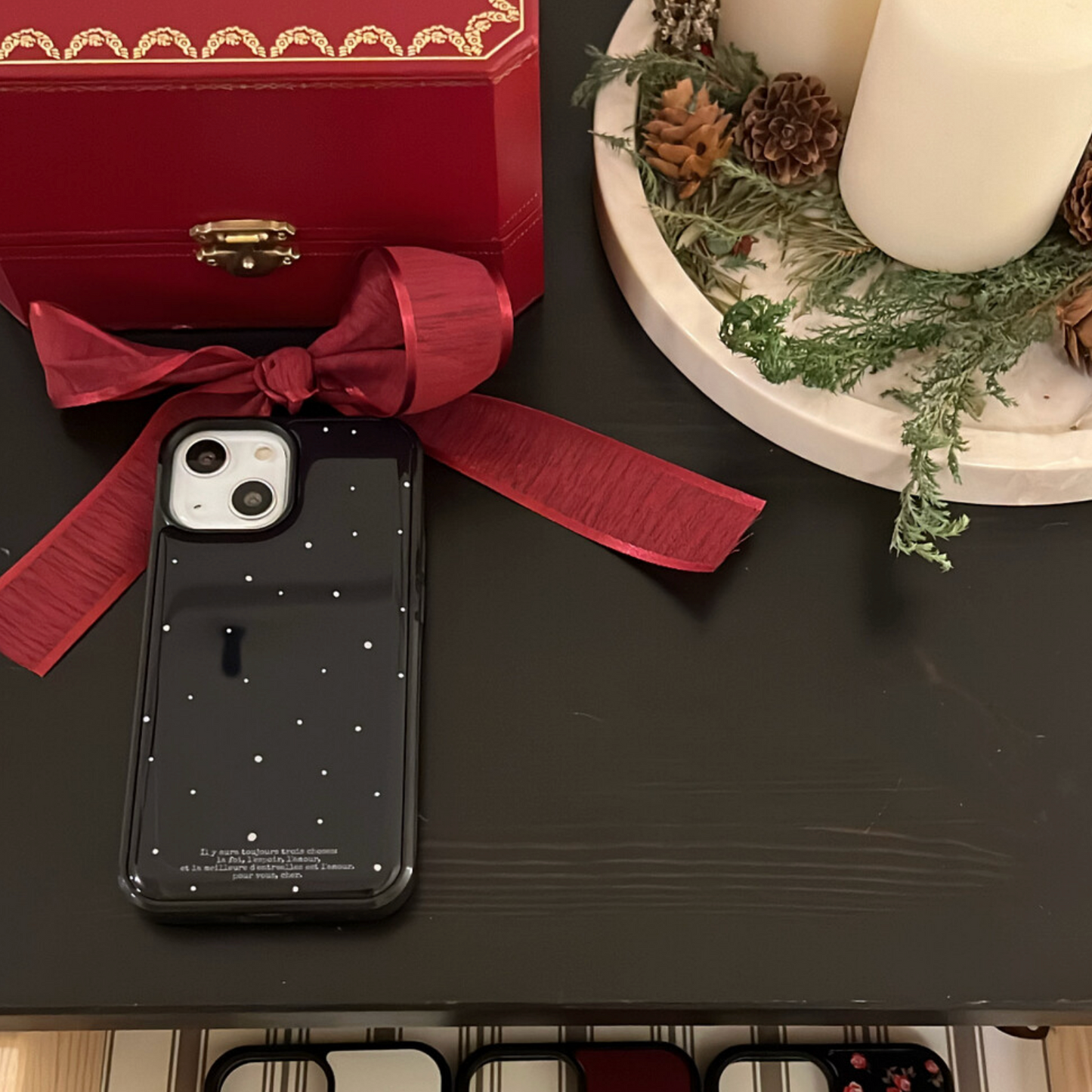 ｜dear my muse.｜ Snowing Epoxy Phone Case