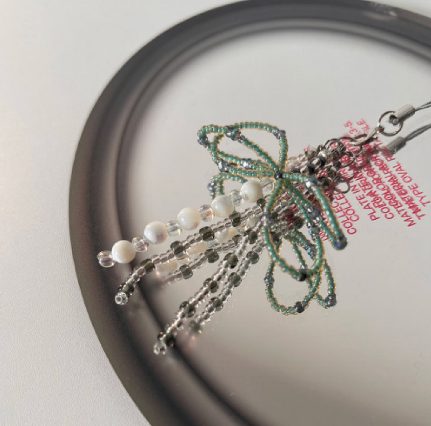 ｜moodmoons｜ Green Ribbon Keyring