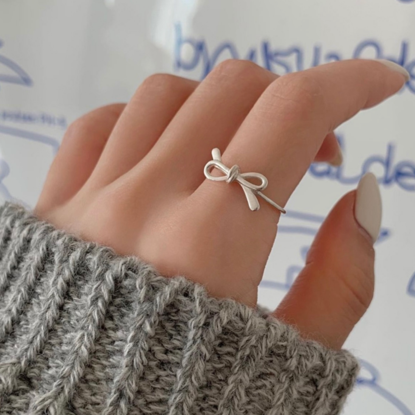 ｜sora'de｜ (925silver) Ribbon Ring