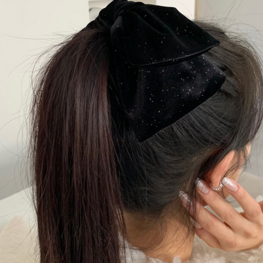 ｜sora'de｜ Velvet Pearl Ribbon Pin