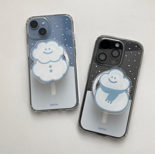 ｜skyfolio｜ Cloud Snowman MagSafe Grip Tok