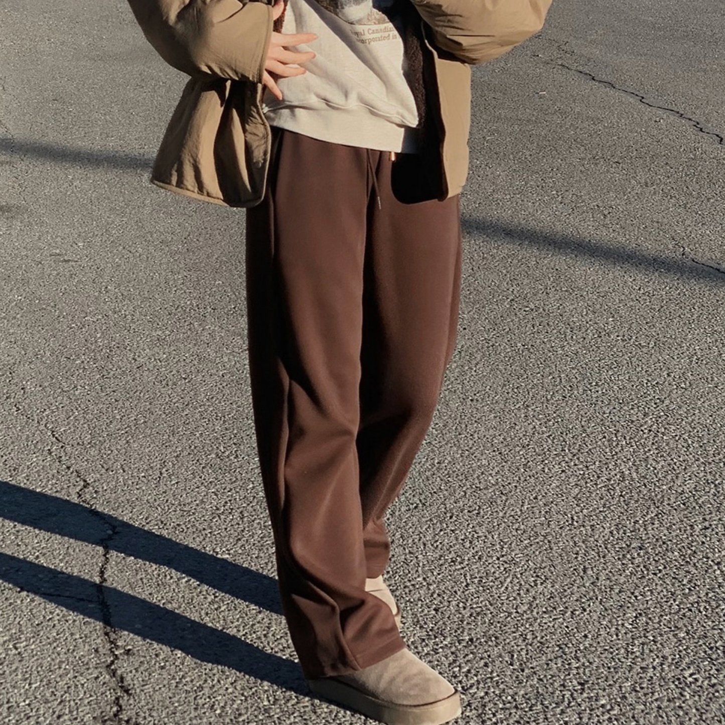 ｜SLOWAND｜ # SLOWMADE Real Winter Wool Napping Pants