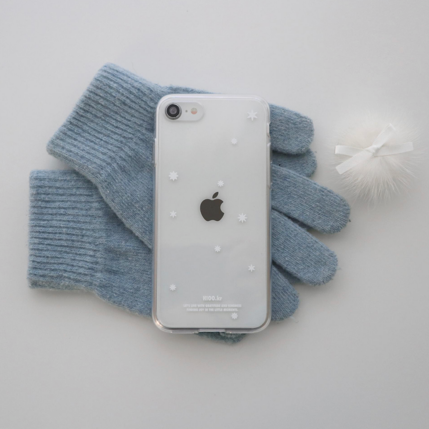 ｜hioo.kr｜ Snowy Clear Case / MagSafe Clear Case