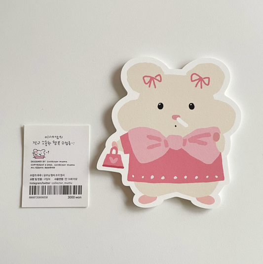 ｜collector mumu｜ 공주님 햄찌 Postcard Set