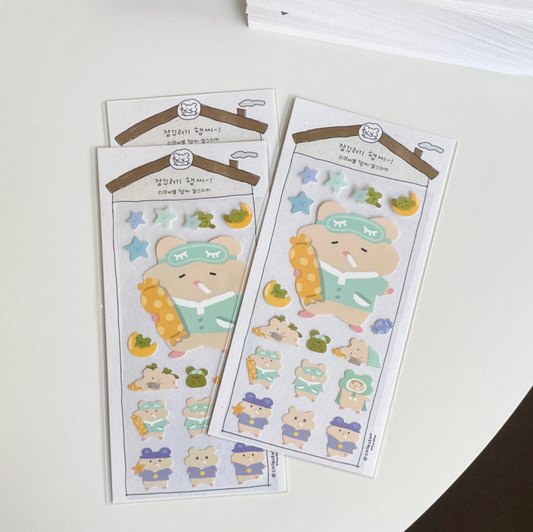 ｜collector mumu｜ 잠꾸러기 햄찌 Sticker