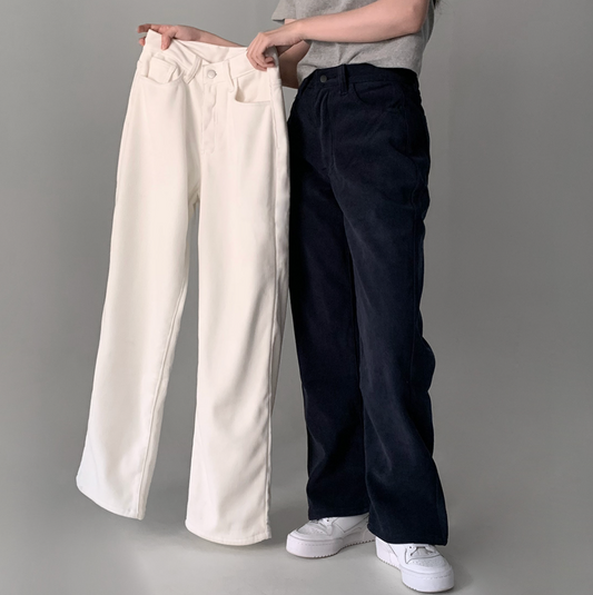 ｜CREAM CHEESE｜ Winter Napping Corduroy Wide Pants