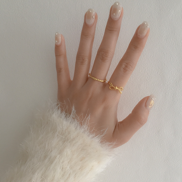 ｜moat｜ Line Ribbon Ring (silver925)