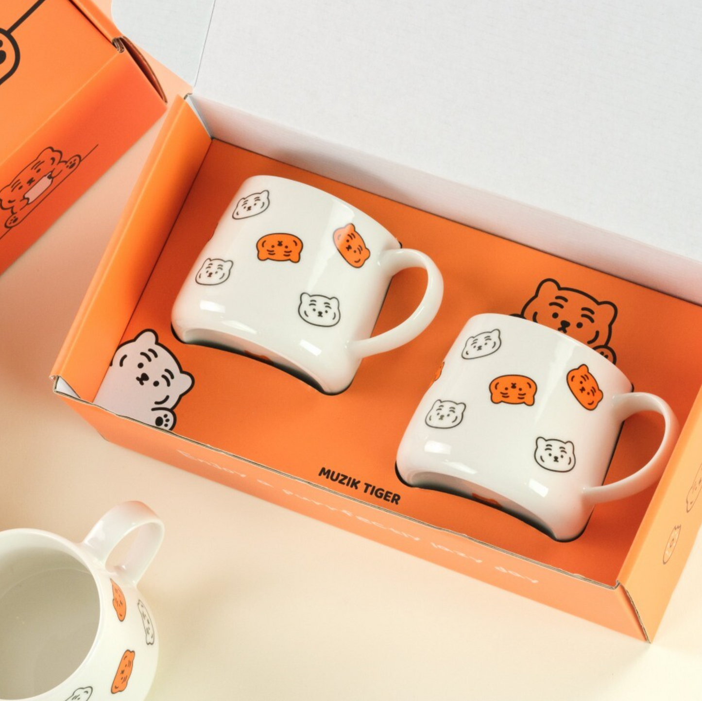 ｜MUZIK TIGER｜ Ceramic Mug Set (2P) 340ml