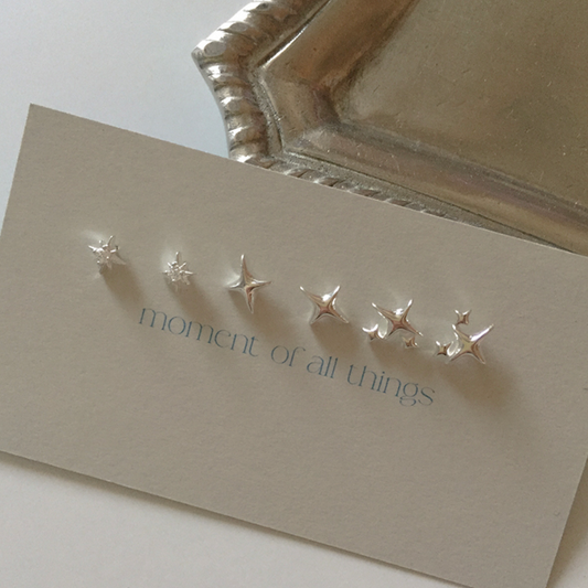 ｜moat｜ Point Cross Earring Collection (silver925)