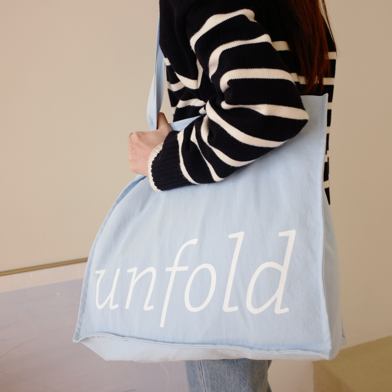 ｜unfold｜ Easy Shopper Bag (Skyblue)