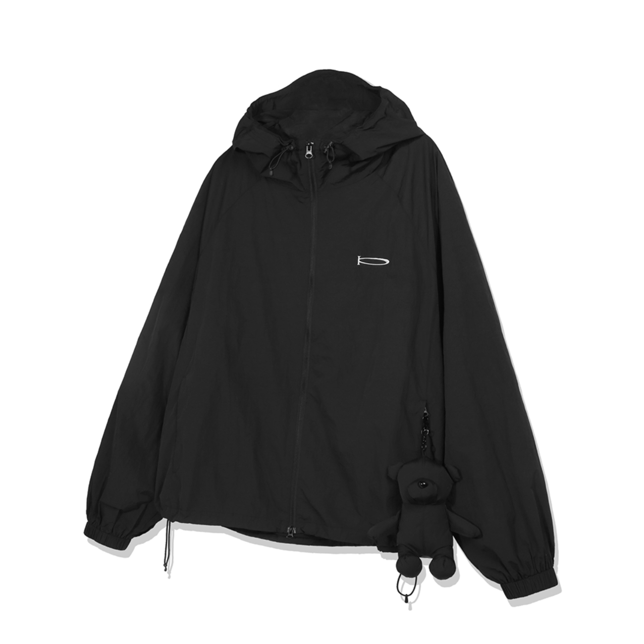 ｜PHYPS｜ BEAR KEYRING WIND BREAKER BLACK