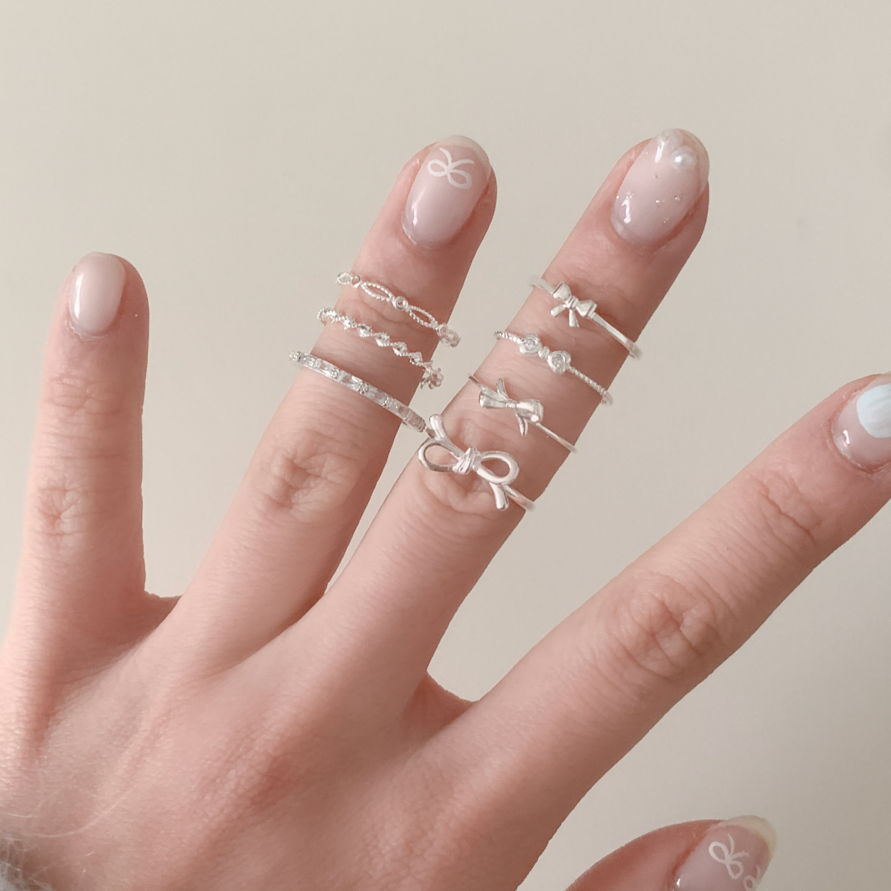 ｜aube n berry｜ 925Silver Ribbon Ring Collection