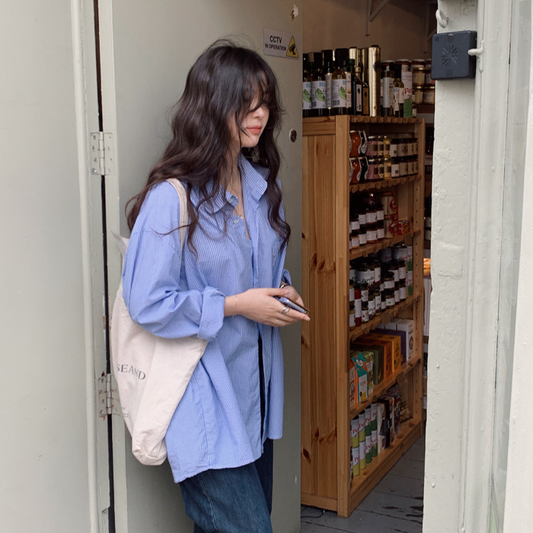 ｜SLOWAND｜ # SLOWMADE Collection Stripe Shirt