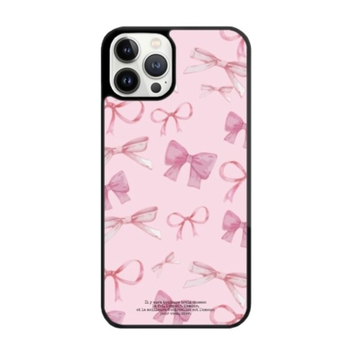｜dear my muse.｜ Ribbon Waltz Pink Epoxy Phone Case