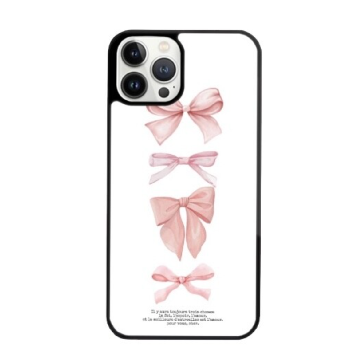 ｜dear my muse.｜ Ribbon Corset White Epoxy Phone Case