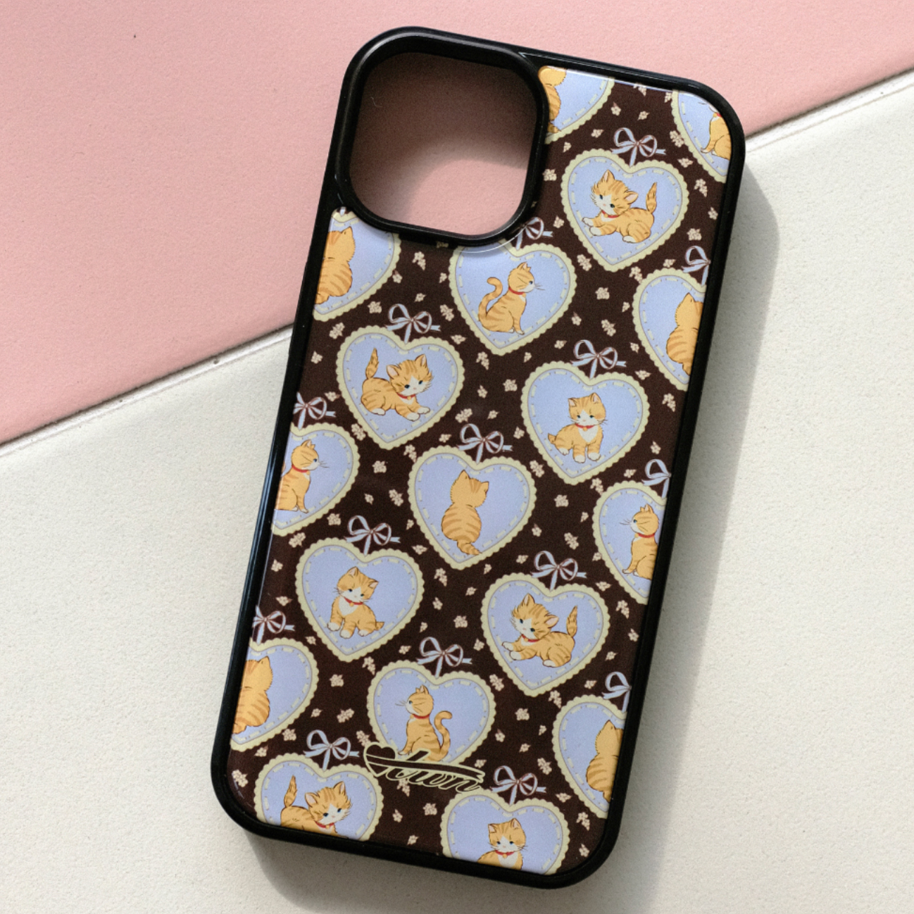 ｜twiner｜ Kitty Brown Phone Case
