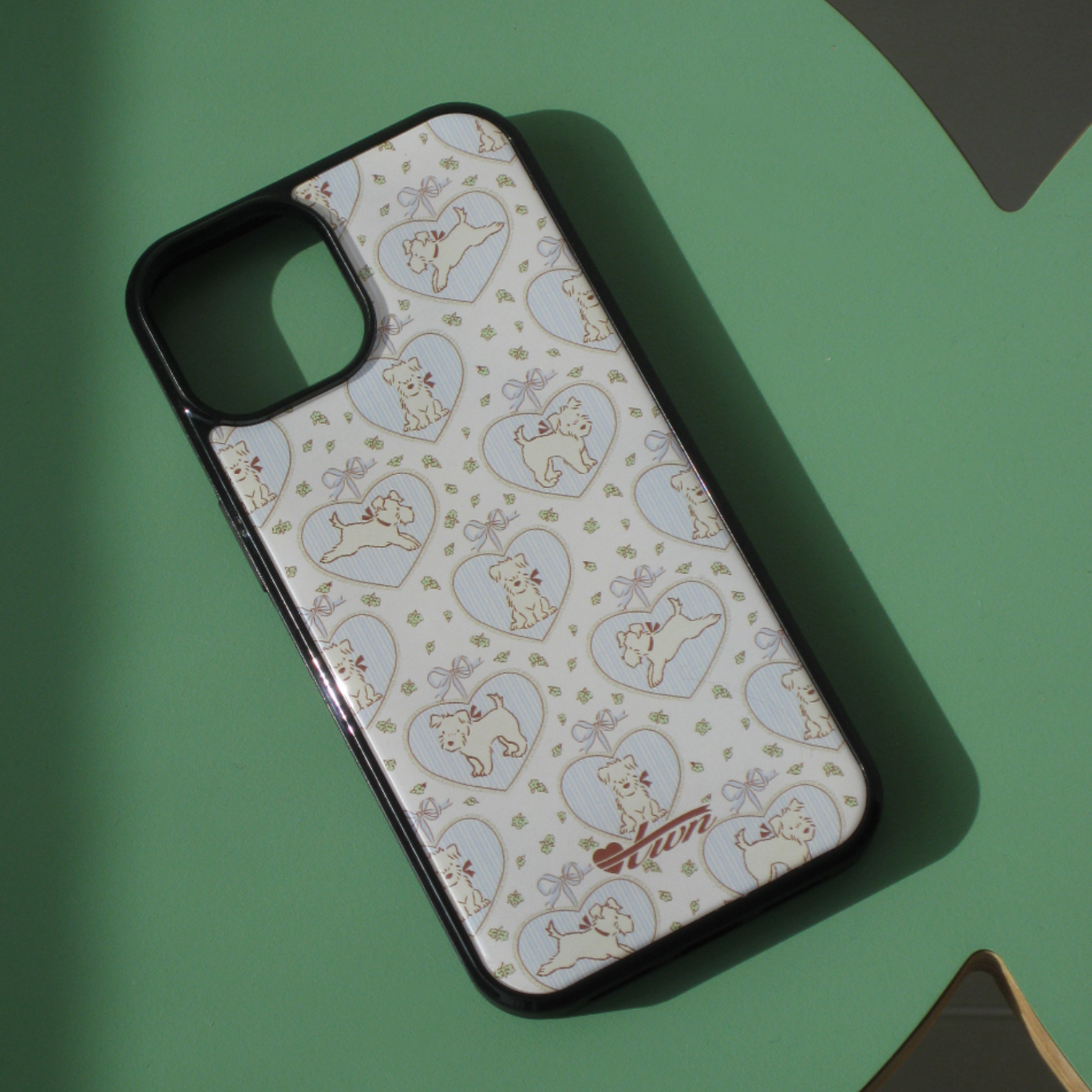 ｜twiner｜ Puppy Ivory Phone Case