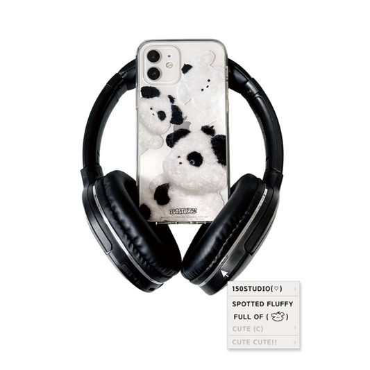 ｜150 studio｜ Spotted Fluffy Jelly Hard Case