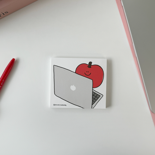 ｜second morning｜ Apple Laptop Memopad